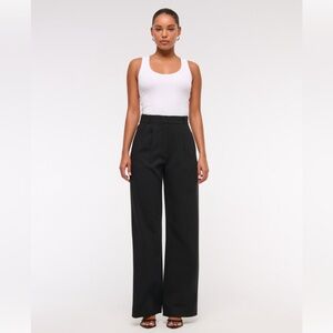 A&F Sloane Tailored Wide Leg Pant - size 0 short